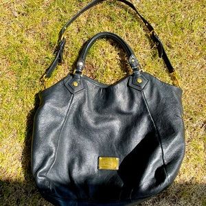 Marc Jacobs black leather big tote!
